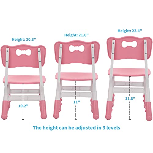 Flying Olly Kids Table And Chair Set With Block-Build Table & Dry-Erase Activity Table, Compatible Kids Art Painting Table With 2 Drawers For Kids And Toddlers For Daycare, Classroom, Kids Room (Pink) #TOP5