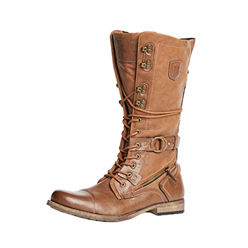 JUMP Men's Decoy Tan Tall Cap Toe Military Combat Boot US Size 8