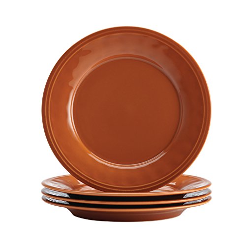 Rachael Ray Cucina Dinnerware 16-Piece Stoneware Dinnerware Set, Pumpkin Orange #TOP3