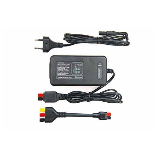 Kaddie Boy Limited - Cargador de batería totalmente automático para Powakaddy con adaptador PLUG 'n' PLAY - Nota de control de pulso - Solo para baterías de plomo/ácido - No litio