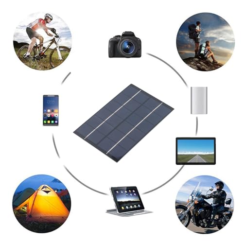 Small Solar Panel 200x130mm Polycrystalline Silicon Small Solar Panel Charger 4.2W 6V for Power Station Camping Motorhome Caravan Roof