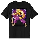 Dragon Ball Super The Movie Super Hero Orange Piccolo Crew Neck Short Sleeve Men's Black T-Shirt-Large