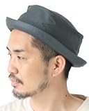 [ｒｅｇｎｕｕ] ポークパイハット メンズ 夏 帽子 大きいサイズ 63cm 62cm 61cm 大きめ 日本製 深め レディース ゴルフ 春 夏 冬 秋冬 無地 コットン バケハ バケットハット (XLサイズ(約63cm), チャコール)