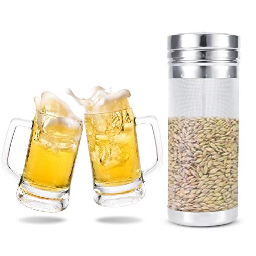 Miniatura 3 de Filtro De Lúpulo De Cerveza De Acero Inoxidable Profesional Con Kit De Cepillo De Limpieza De Malla De 300 Micrómetros Para Barriles De Cerveza Casera 7 18cm