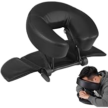 Face Down Tabletop Massage Kit, Adjustable Massage Table Headrest, Ergonomic Face Cradle Pillow with Arm Rest Pads, Breathable Memory Foam Face Pillow for Desk Bed Spa Table, 11 x 7.1 in