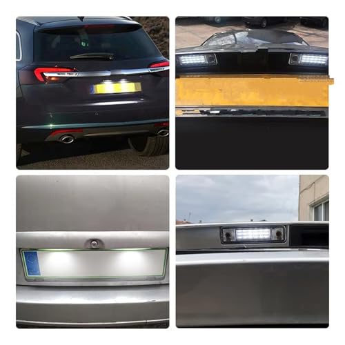 Éclairages Plaque D'Immatriculation Pour Opel Pour Astra Pour Carlton Pour Corsa Pour Omega Pour Signum 2 Pièces Lumière Plaque D'immatriculation LED Blanche – vue 6