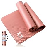 Yoga Mat 15mm thick padded NBR Exercise Mats for yoga, Pilates and gymnastics suitable for both man and women with non-slip material with carry Strap for Yoga - 3 colors Black, Blue & Purple