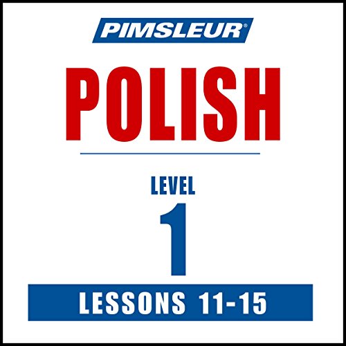 Diseño de la portada del título Pimsleur Polish Level 1 Lessons 11-15
