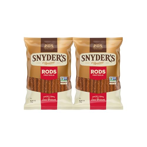 Snyder's of Hanover, Pretzel Rods, 12 Oz Bag (Pack of