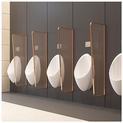 Set di 4 divisori per orinatoio da uomo, divisori temperati per servizi igienici pubblici, separatori commerciali per stalle da bagno, altezza regolabile