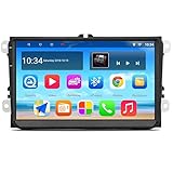 Nueva tecnología ◆ 9 Zoll 1024 * 600 HD Pantalla táctil con Android 7.1 y una interfaz simple para las aplicaciones más recientes. Un frontal SD solt y dos puertos USB pueden ahorrar más memoria para mapas, música, películas, etc.