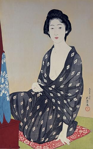 Impression d'affiches Natsugoromo No Onna Goyo Hashiguchi - Toile Art Portrait 60x90