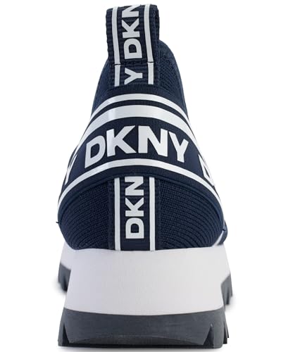 Image of DKNY Women's Abbi Knit Slip on Sneaker with Logo