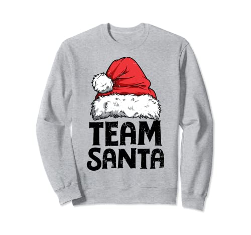 Team Santa Christmas Squad Family Matching Pajamas Boys Men Sudadera