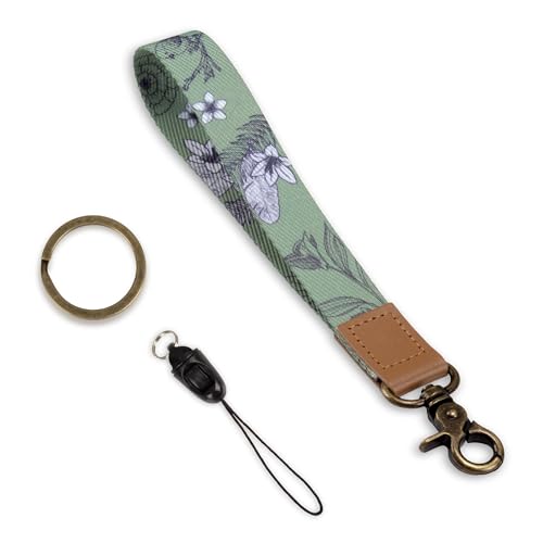 Image of Key Phone Wristlet Strap, Hand Wrist Key Chain Lanyard with Ring, Cool Women Wrist Strap for Car Key, ID Badge, Wallet