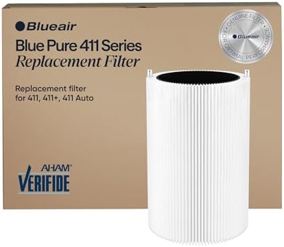 Blueair Genuine Replacement Filter, Particle + Carbon Filter, Compatible with 3210, Blue Pure 411 & Joy S, F411PACF100929