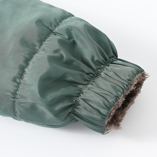 Toddler Boys Girls Hooded Jacket Thick Fleece Zip 𝗦𝗵erpa Lined Ears Outerwear Windproof Coat with Pocket4