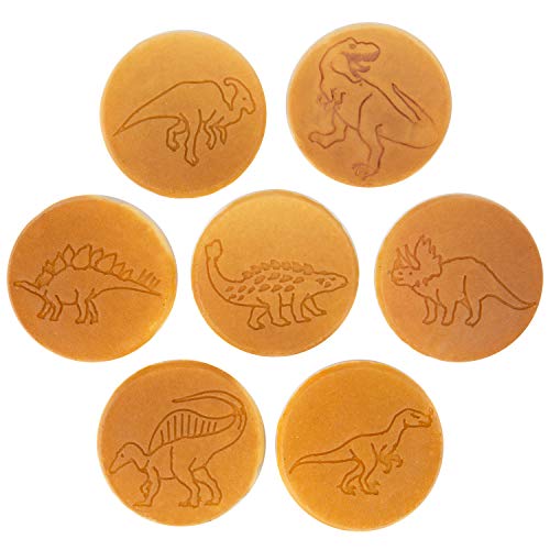 Dino Mini Pancake Pan - Make 7 Unique Flapjack Dinosaurs, Nonstick Pan Cake Maker Griddle For Jurassic Fun & Easy Cleanup, Great For Family Holiday Breakfast Or Gift For Kids And Adults #TOP1