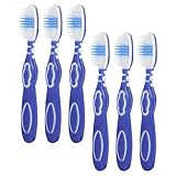 VOSAREA 6 Stück pack Kleiner Zahnbürsten mit Weichen Nylonborsten und Kurzem Pp Griff für Effektive Zahn und Zahnfleischreinigung für Täglichen Gebrauch Unterwegs