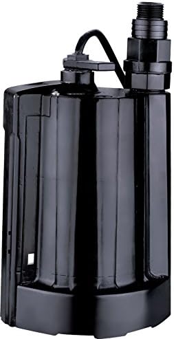 Acquaer AUP033-5 1/3 Auto Submersible Utility Pump, Black