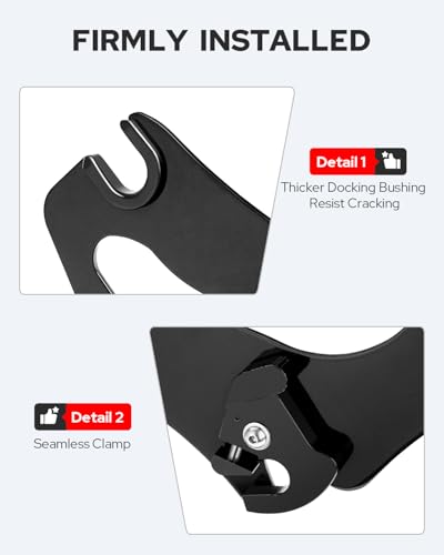 Benlari Gloss Black Detachable Luggage Rack 2-Up Mounting Rack Compatible For Harley Touring Road King Street Electra Glide 2009-2024 2021 2020 2019 2018 2017 2016 2015 2014 2013 2012 2011 2023 - 6