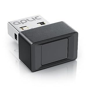 CSL - USB Fingerabdrucksensor Fingerabdruckleser - Fingerprint Reader - Windows 8 10 11 Hello – unterstützt bis zu 10 IDs – USB - Plug & Play – Finger Scanner