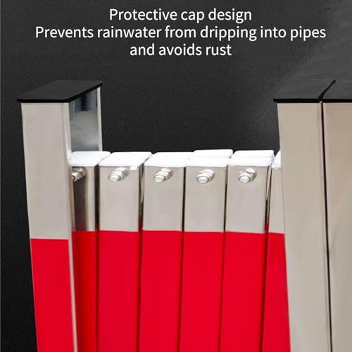 Clôture rétractable acier inoxydable avec roulettes et barrière extensible mobile