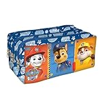 DAC - Estojo Triplo com 3 Zíperes em Tecido - Patrulha Canina