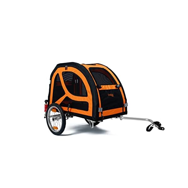 TrendPet DogBus M - gefederter Fahrradanhänger aus Aluminium für Hunde