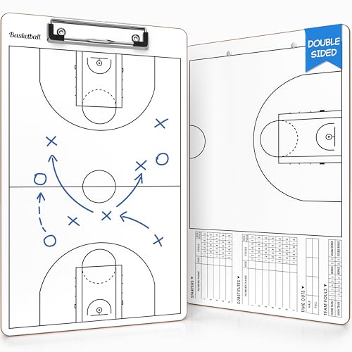 SCRIBBLEDO Basketball Dry Erase Coaching Clipboard – Coach Board with