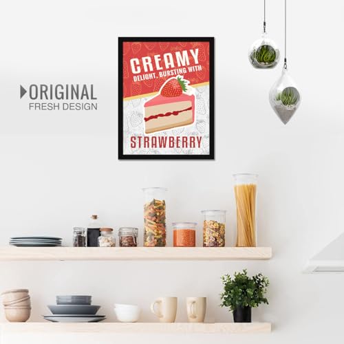 Image of Chaka Chaundh - Cake, Pastry, Cookies Shop And Confectionery Store Wall Art Framed Quotes Decor Item - Bakery Restaurant Cafe Food Sweets Deserts Poster Frame Decoration Items - 14 X 11 Inches