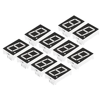 Tube LED 7 Segments Vert - Affichage Numérique 1 Chiffre - 6V Anode Commune