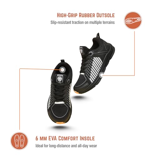 Image of Impakto Barefoot Shoes for Men | Lightweight & Superior Grip | Running & Training Shoes with Wide Toe | Non-Marking Sole for Court Games | Anti-Slip Grip, Everyday Wear for Gym | Jogging & Yoga Shoes