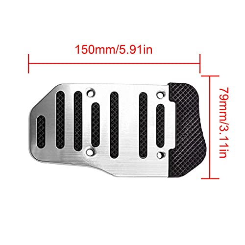 soarflight 1 par de pastilhas de freio a gás de alumínio antiderrapantes, capas de pedal acelerador