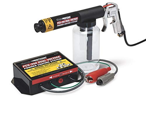 Eastwood Dual Voltage Powder Gun Durable Finish 25 000 V Handheld Switch Fast Cure Large N Tight Area Spray