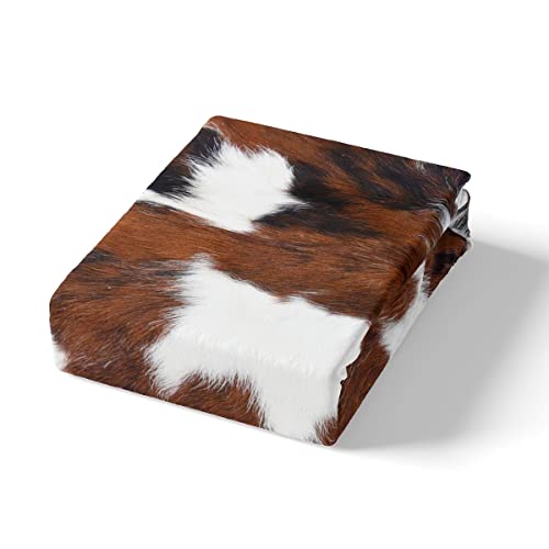 Brown Cow Print Bedding Set Africa Wild Animal Highland Cow Fur Print Comforter Cover For Adult Women Boys Soft All Season Duvet Cover Highland Milk Cow Farm Bedding Collections, Full Size #TOP3