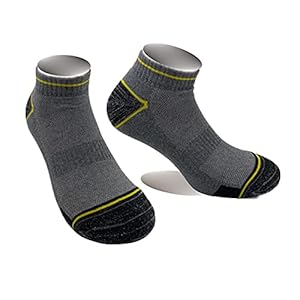 Lucchetti Socks Milano Soquettes hommes travail coton 6 paires chaussettes de travail sneaker de sécurité double renfort sur la pointe et le talon