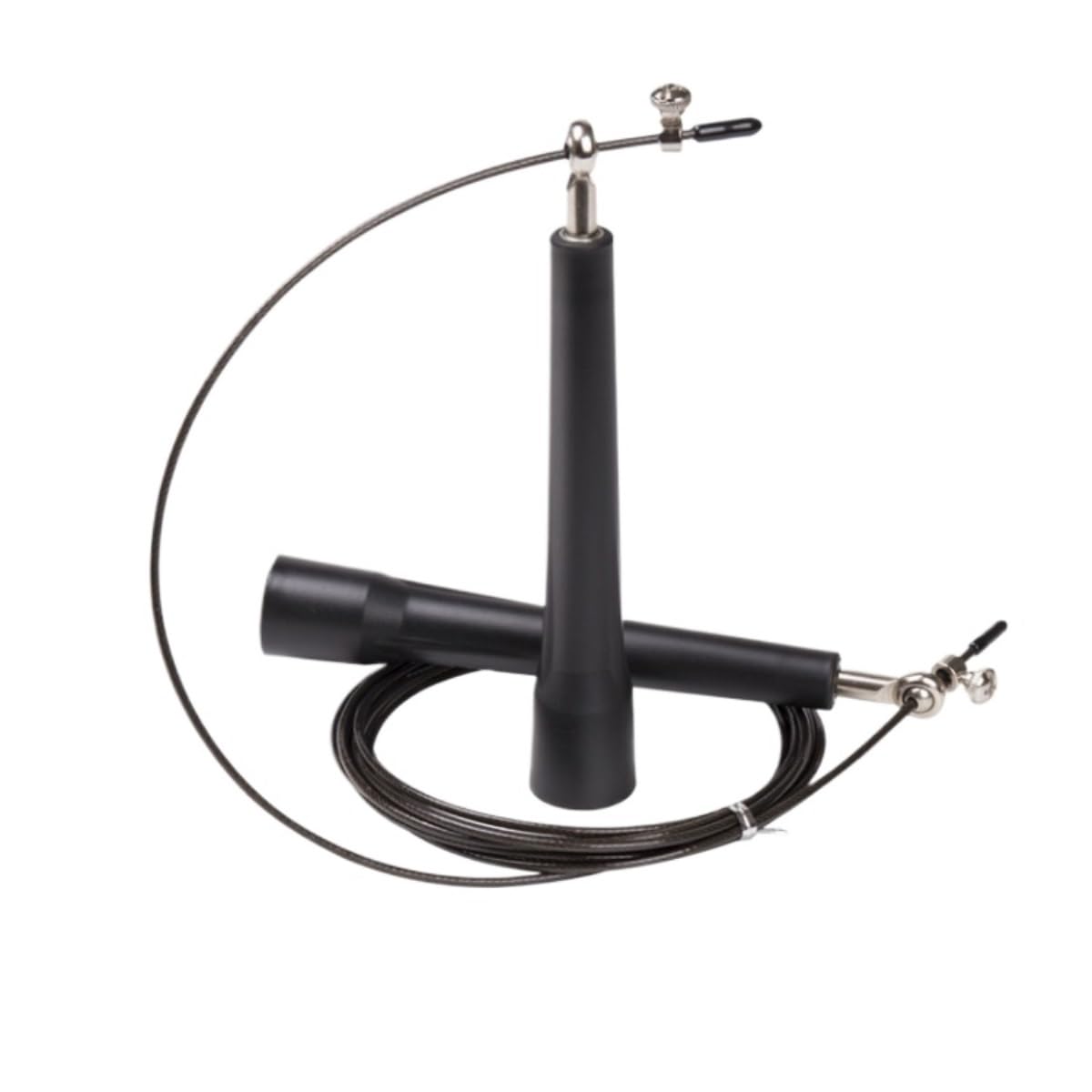 Springseil Heimtraining Fitness-Training, Drahtgeschwindigkeits-Springseil, Universallager, Geschwindigkeits-Springseil Für Fitness Gewichtsverlust(Black)