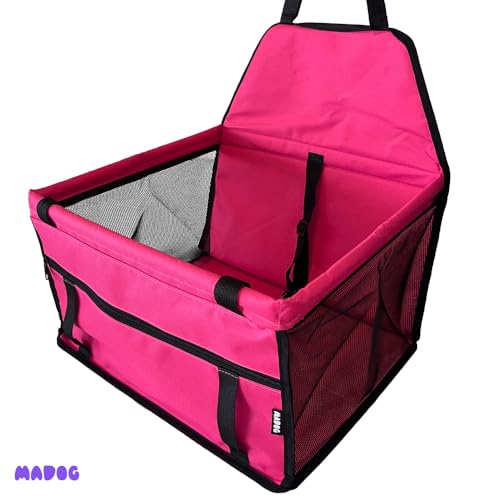 Assento Cadeirinha Pet Banco Carro Cachorro até 12kg MADOG PetTravel Cor: Rosa