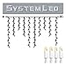 Produktbild Star System LED" Icicle-Extra", 100-teilig Birnchen: warm weiß, Kabel: weiß 2 m x 1 m, outdoorVierfarb-Karton 466-36