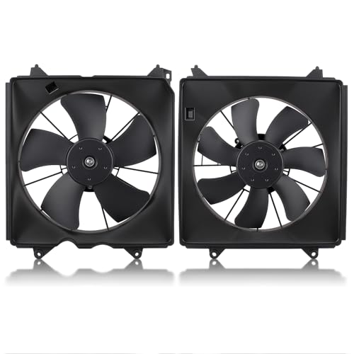 AUTOKAY Radiator AC Condenser Cooling Fan, 2PC Pair Set Radiator Cooling Fan Assembly for Honda Accord 2.4L L4 2008-2012 by AUTOKAY - Used condition - US$85.46