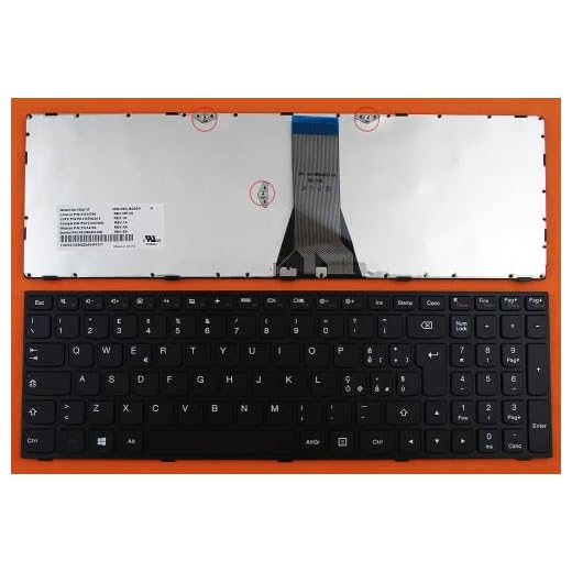INFOELETTRONICA LO STORE DELLA CONVENIENZA E QUALITA' Tastiera Italiana per Lenovo IdeaPad 300-15IBR 80M3, 300-15ISK 80Q7, 300-17ISK 80QH