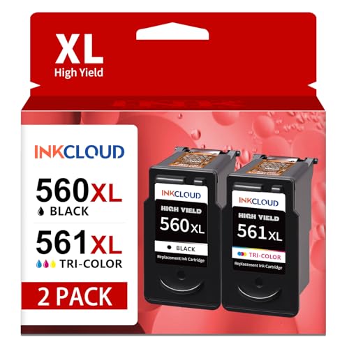 Cartouches d'encre Canon 560 561 XL anti-bavure pour Pixma TS7451
