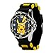 Accutime Kids Pokemon Pikachu Analog Quartz Wrist Watch with Black & Yellow Strap, Cool Inexpensive Gift & Party Favor for Boys, Girls, Adults All Ages (Model: POK9010)