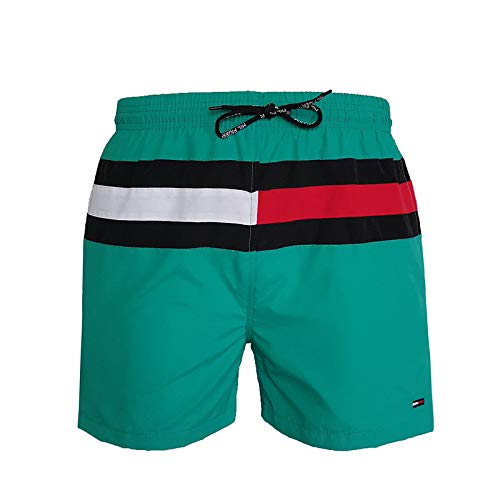 LXB Drawstring Stylish Swim Trunks,Summertime Beach Swimming Trunks,Mid Waist Swim Briefs Summer/C/XXL