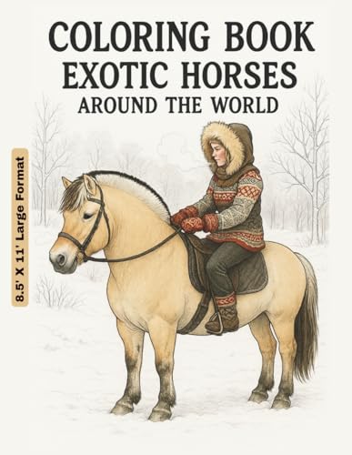 Coloring Book ? Exotic Horses Around the World: Color and Explore Horses from Every Continent