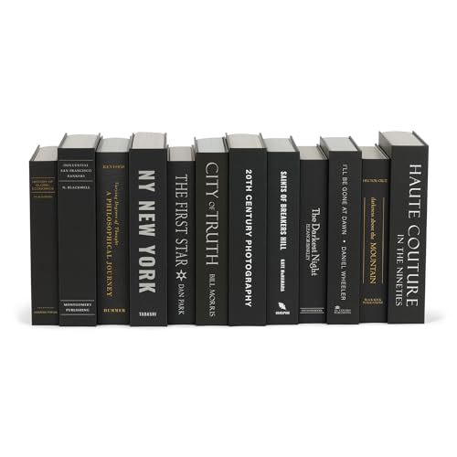 colorbloc Color Decorative Faux Books Set for Living Room, Office,