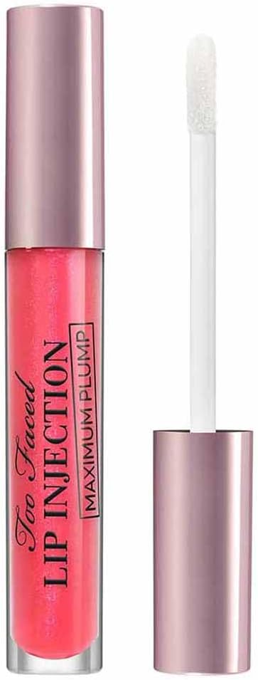 Too Faced Lip Injection Maximum Plump Extra Strength Lip Plumper Gloss | Hydrating + Plumping, 0.14 Fl Oz, Yummy Bear