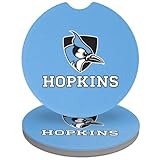 Johns Hopkins University Primary Logo Car Coasters, Pack of 2, 2.5' Ceramic Stone,...