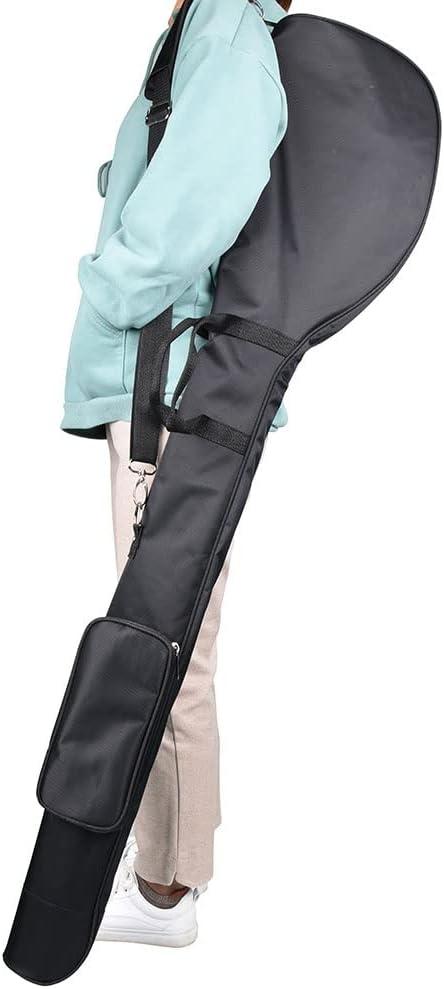 Portable Nylon Golf Club Carrier Bag Carry Driving Range Travel Foldable Bag Golf Gun Bag with Adjustable Shoulder Straps